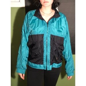 Vintage Color Block Windbreaker